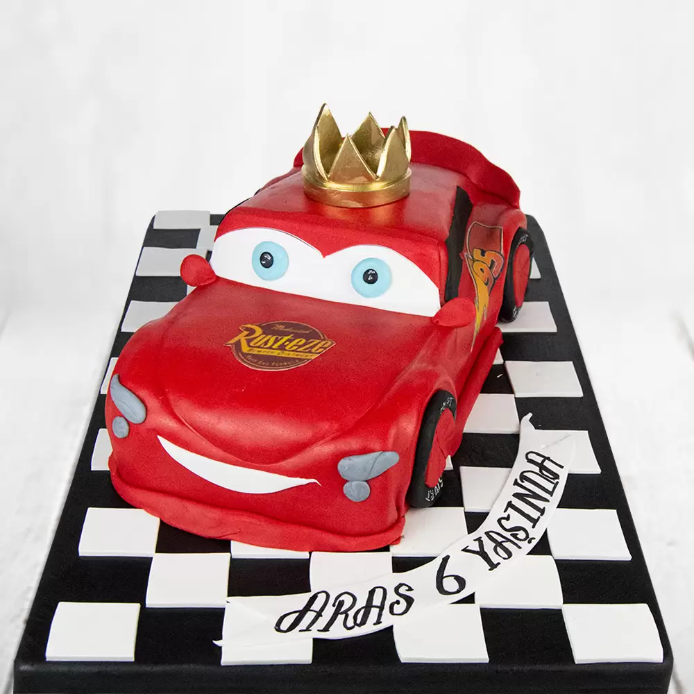 Şimşek Mekkuin Damalı Yol Çocuk Pastası